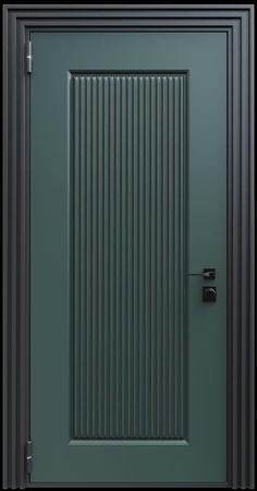 Входная термодверь с металлофиленкой и порошковым окрашиванием RAL 6012 (тип №1) Входная термодверь с металлофиленкой и порошковым окрашиванием RAL 6012 (тип №1)